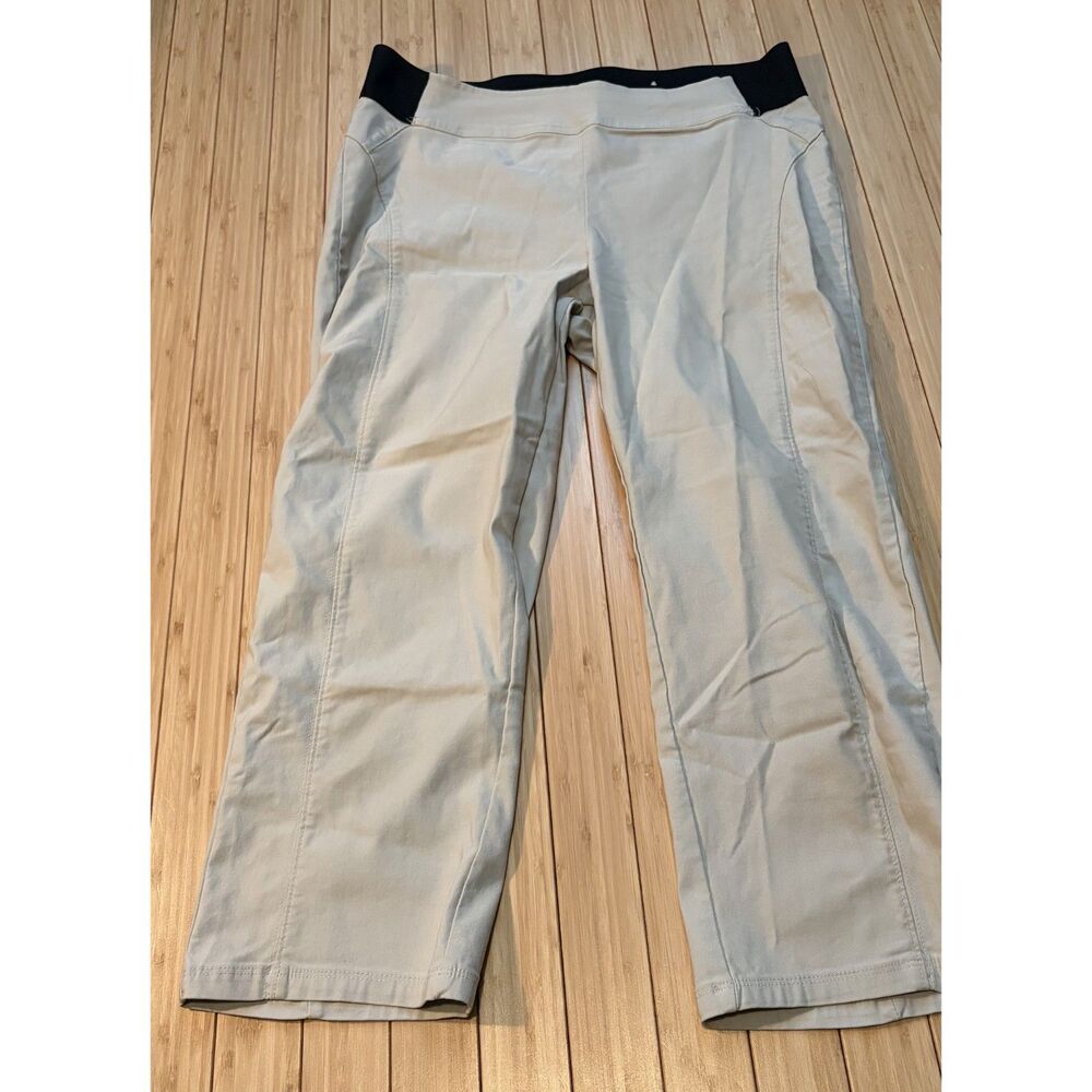 Simply Vera Vera Wang Women's Tan Stretch Pants Size M